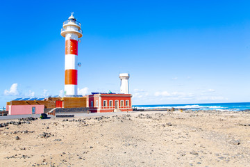 Tostón Lighthouse on Fuerteventura, Canary Islands, Spain