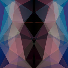 Abstract polygonal vector background. Geometric vector illustration. Creative design template. Black, pink, blue colors.