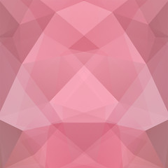 Obraz premium Abstract background consisting of pastel pink triangles. Geometric design for business presentations or web template banner flyer. Vector illustration