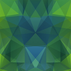 Abstract geometric style background. Green, blue colors. Vector illustration