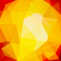 Background of geometric shapes. Yellow mosaic pattern. Vector EPS 10. Vector illustration