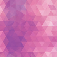 Obraz premium Background made of pastel pink triangles. Square composition with geometric shapes. Eps 10