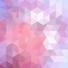 Obraz premium Triangle vector background. Can be used in cover design, book design, website background. Vector illustration. Pastel pink color.