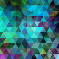 Abstract geometric style background. Blue, green colors. Vector illustration