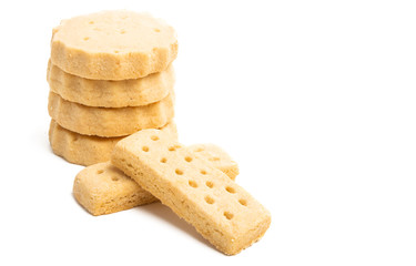 butter cookies isolated