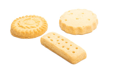 butter cookies isolated