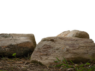 Fototapeta na wymiar rock isolated on white background.