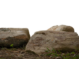 rock isolated on white background.