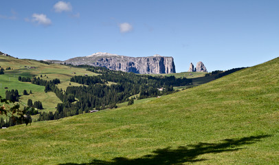 Fototapeta na wymiar Seiseralm Alp de Siusi
