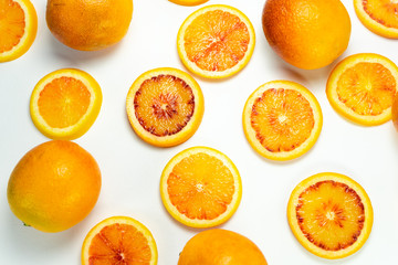 red orange in the section of the ring