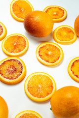red orange in the section of the ring