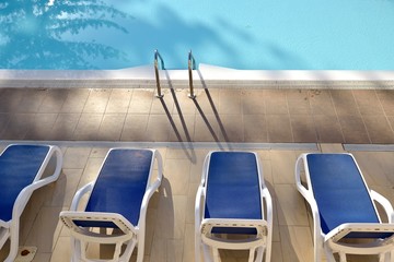 chairs on the deck of cruise ship