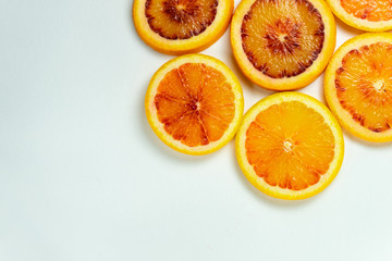 red orange in the section of the ring