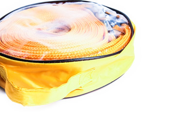 rope tow rope for cars on a white background