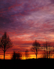 Obraz premium Malerischer Sonnenuntergang