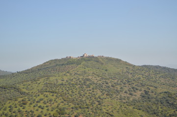 General Views of the Fort of Our Lady of Grace in Elvas. Nature, Architecture, History, Street Photography. April 11, 2014. Elvas, Portoalegre, Portugal.