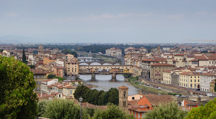 Obraz premium Widok Florencji z Piazza Michelangelo