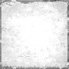 Obraz premium Halftone monochrome grunge horizontal lines texture.