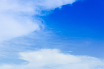 Beautiful white fluffy clouds in the blue sky day, cloud day. It best for background, abstract or blur.