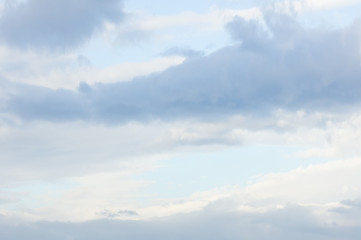 Beautiful white fluffy clouds in the blue sky day, cloud day. It best for background, abstract or blur.