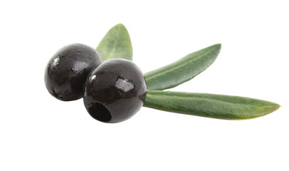 black olives isolated