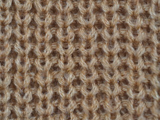 with cream color wool handmade knitting pattern