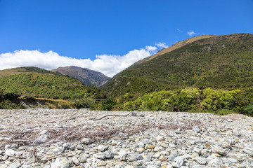 pebbles at lake Wanaka; New Zealand south island