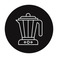 Electric kettle line icon concept. 