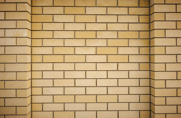 yellow brick wall background texture.