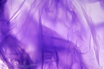 Fototapeta na wymiar Plastic bag. Violet abstract stroke design. Background for text design, web, illustration element for wallpaper, label.
