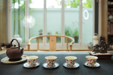 Fototapeta na wymiar Chinese tea set