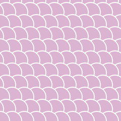Pink seamless pattern in the shape of a wave, marine colored background, vector illustration