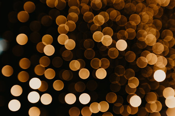 golden  bokeh lights blurred background