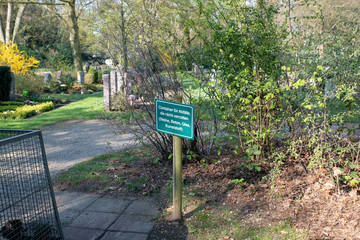 Hinweisschild zur Müllentsorgung © Blende8