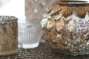 Dekoration aus glass