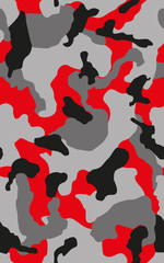 Seamless pattern with camouflage geometric trendy ornament. Racing background for vinyl wrap and decal.