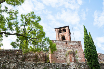 tower of Castello degli Ezzelini in Bassano del Grappa, Italy