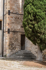 Fototapeta na wymiar tower of Santa Maria in Colle Church in Bassano del Grappa, Italy 