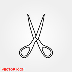 Scissors icon vector sign symbol for design