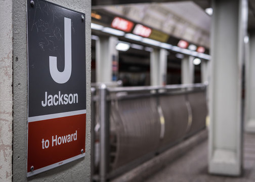 The Jackson CTA Stop in Chicago