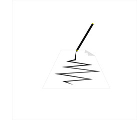 vector image of pen and ink pattern of paper corporate