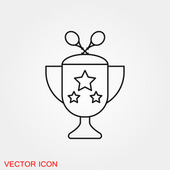 Tennis icon vector sign symbol for design