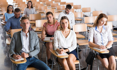 Group of students on lecture