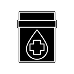 Pills icon. Element of blood donation for mobile concept and web apps icon. Glyph, flat icon for website design and development, app development