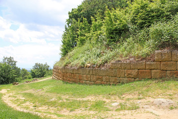 Exterior walls of the Thracian temple in Starosel, Bulgaria