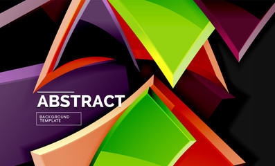 Squares and triangles geometrical background