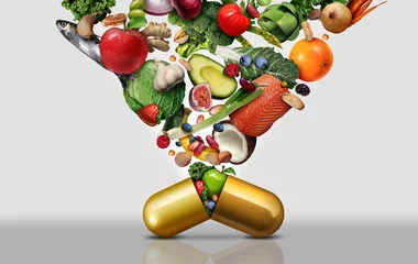 Fotobehang Vitamin Dietary Supplement © freshidea