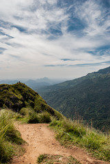 view from little Adams peak in Ella in Sri Lanka