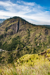 view from little Adams peak in Ella in Sri Lanka