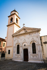 Fototapeta na wymiar Church Chiesa del Cristo, della Crocel in Rovigo, Italy